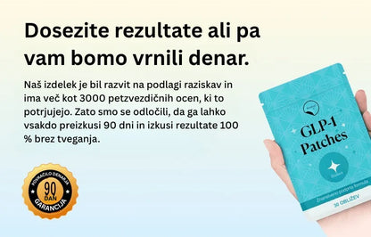 Orylo™ GLP-1 obliž za zaustavljanje hrepenenja po hrani SN